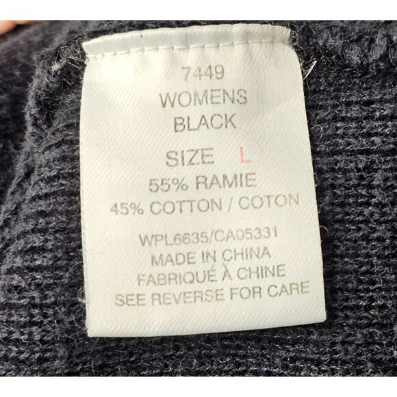 Woolrich Snowman Sweater Vest Black Christmas Appliqué Zip Snowflakes Vintage - Picture 9 of 11